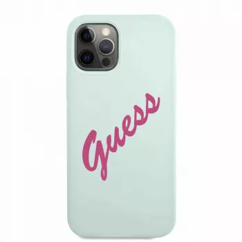 Guess Capa Fuschia azul para Apple iPhone 12 Pro Max 6,7 polegadas