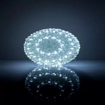 iLike Bumba ar puķēm 465 200LED D-20cm branco esfera decorativa com padrão floral