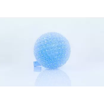 iLike esfera de luz LED decorativa com flores 300 LEDs azul 25 cm