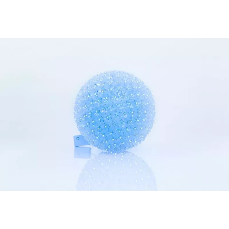 iLike esfera de luz LED decorativa com flores 300 LEDs azul 25 cm