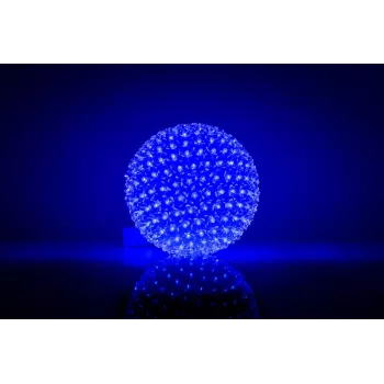 iLike esfera de luz LED decorativa com flores 300 LEDs azul 25 cm