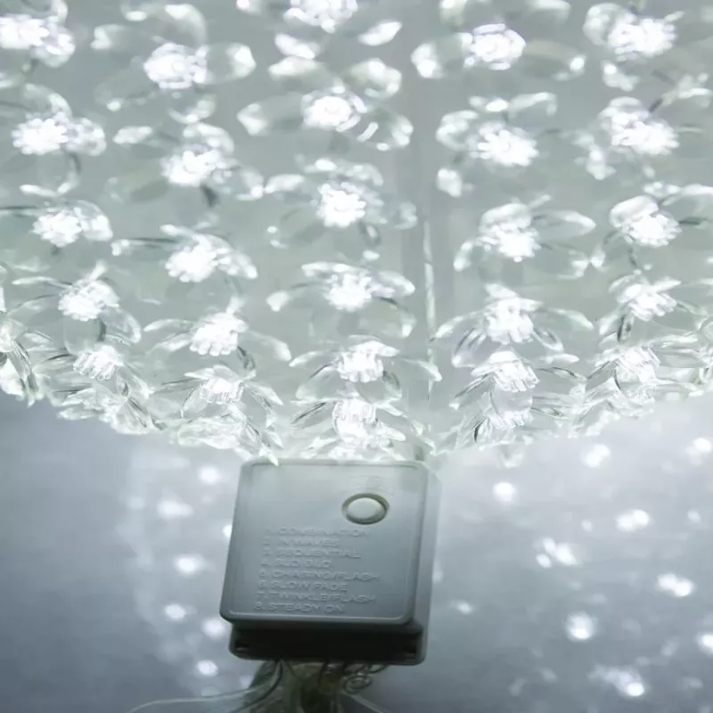 iLike Bumba ar puķēm 466 300LED D-25cm branco esfera de luz LED decorativa