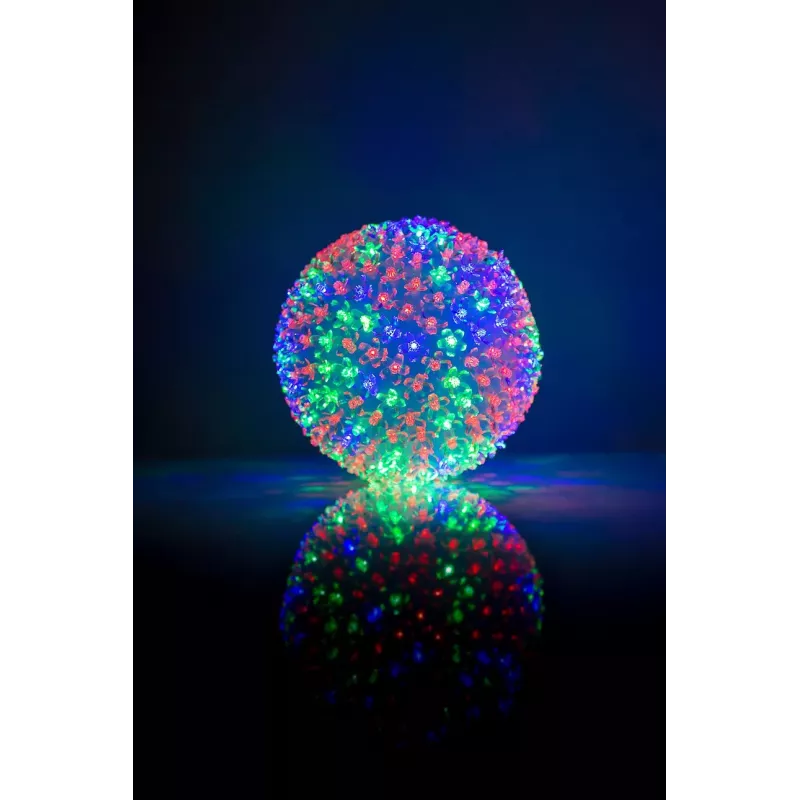 iLike Bumba ar puķēm 466 300LED D-25cm multicolorida luminária LED decorativa