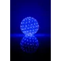 iLike RS-209 Esfera de luz decorativa com padrão floral 100 LED azul 14 cm