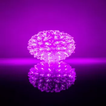 iLike Bumba árvore com flores RS-214 80LED D-13cm roxa luz LED decorativa