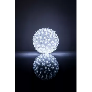 iLike Christmas Lights Ball RS-214 80LED D-13cm branco