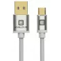 Evelatus cabo de dados universal Micro USB EDC02 conectores banhados a ouro de ambos os lados branco