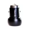 Evelatus EC7DC01 carregador de carro 3.1A 2 portas USB com ferramenta de escape em aço inoxidável preto