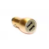 Evelatus ECC01 GOLD carregador de carro 2 portas USB 3.1A com ferramenta de escape em aço inoxidável dourado