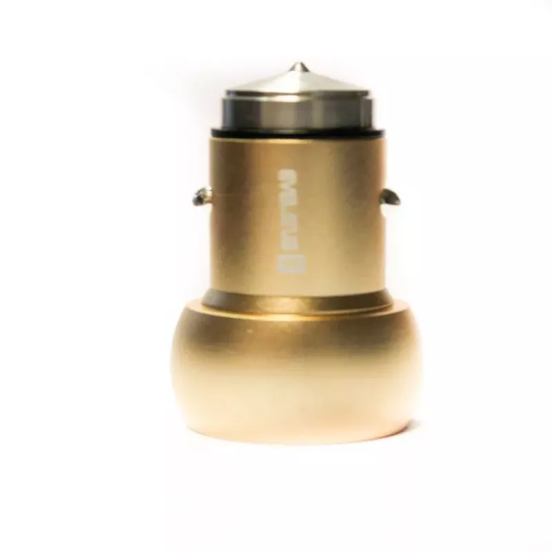 Evelatus ECC01 GOLD carregador de carro 2 portas USB 3.1A com ferramenta de escape em aço inoxidável dourado