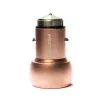 Evelatus carregador de carro universal ECC01 rosa 2 portas USB 3.1A com ferramenta de escape em aço inoxidável