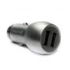 Carregador de automóvel universal Evelatus ECC01 2USB Port 3.1A com ferramenta de escape em aço inoxidável prateado