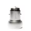 Carregador de automóvel universal Evelatus ECC01 2USB Port 3.1A com ferramenta de escape em aço inoxidável prateado