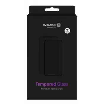 Protetor de ecrã Evelatus Apple iPhone 7/8/SE2020/SE2022 2.5D Full Cover Japan Glue Glass Anti-Static preto