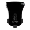 Evelatus carregador de carro rápido QCC02 preto