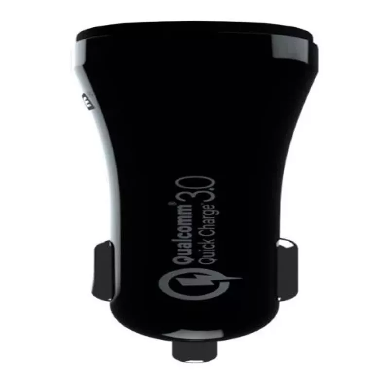 Evelatus carregador de carro rápido QCC02 preto