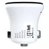 Evelatus carregador de carro rápido QCC02 branco