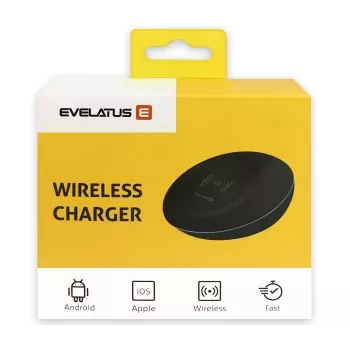 Evelatus Universal EWC01 Carregador Sem Fios Preto