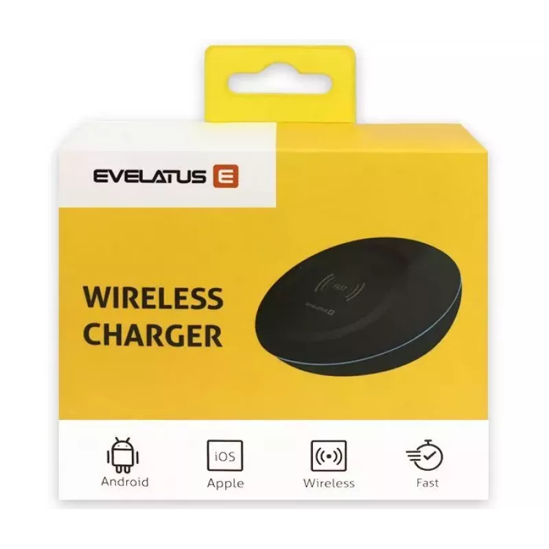 Evelatus Universal EWC01 Carregador Sem Fios Preto
