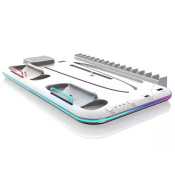 iLike Sim Cooler Suporte com Estação de Carregamento de Comando para Sony PlayStation 5 / 5 Slim RGB Preto