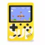 GameBox R1 Consola de Jogos Retrô Portátil 8-bit com 400 Jogos LCD 3 Polegadas com Cabo TV RCA Amarelo