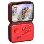GameBox M3 Consola de Jogos Retrô Portátil 16bit com 900 Jogos LCD HD 3'' / Cabo TV RCA Vermelho