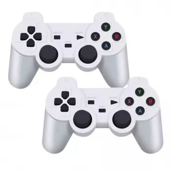 GameBox HY00 Consola Stick Retro 64bit 20K Jogos 4K HDMI / Caixa Android com 2x Comandos Sem Fios Branco