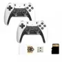 GameBox HY01 Consola Stick Retro 64-bit 20K Jogos 4K HDMI / Caixa Android com 2 Comandos Sem Fios Branco