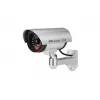 iWear IR1 Câmara de Segurança CCTV Falsa com Luz Vermelha Intermitente, 2x Pilha AA, Prateado