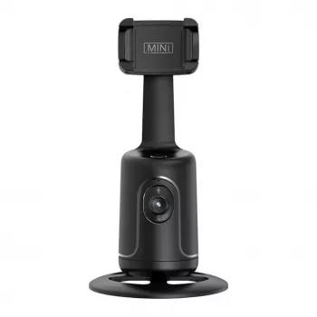 iWear P01 Bastão Selfie Tripé com Rastreamento Automático de Rosto 360° com Suporte para Smartphone Preto