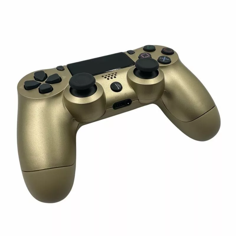 GameBox P4 Comando Bluetooth Sem Fios com Vibração para PlayStation 4 / PC / TV / TV Box Dourado