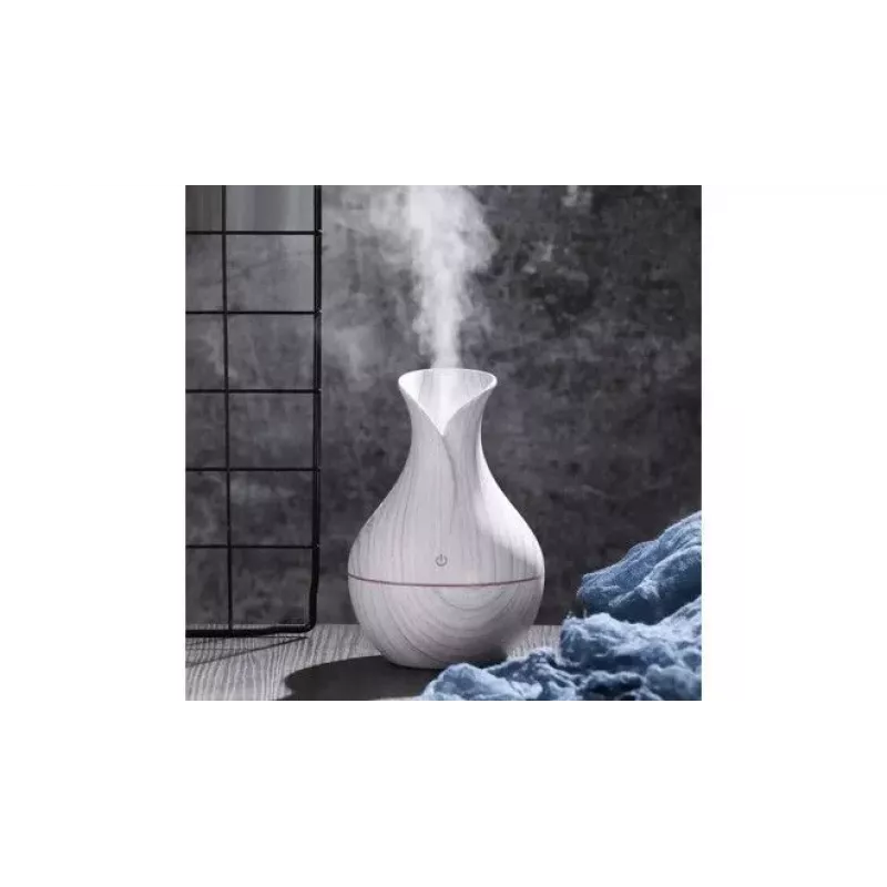 IVY D2 Difusor de Aroma 3-em-1 - Humidificador - Lâmpada USB de Ambiente Noturna 1,5W 11cm / 300ml Madeira Pedra