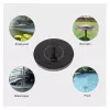 iLike Fonte Solar para Decoração de Jardim Exterior com 3 Bicos, 16 cm de Diâmetro