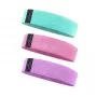 iLike Bandas de resistência de poliéster para fitness e ginásio 3 unid. 8 cm de largura - 33 cm / 38 cm / 43 cm