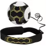 Kiddyz Cinto de treino de futebol solo Kick para crianças e adultos, bolas tamanho 5-11