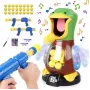 Kiddyz Jogo de tiro ao pato D12 atrativo com pistola e 12 bolas