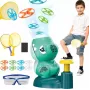 Kiddyz Brinquedo lançador de catapulta de disco voador Dino KT1 com 2 foguetes