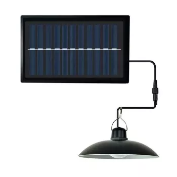 Elight Candeeiro suspenso solar LED IP65 Solo decorativo de jardim (14,8x6,4cm) com sensor crepuscular e comando