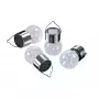 Elight Lanterna suspensa solar LED IP65 decorativa de jardim estilo lâmpada (9x6cm) com sensor crepuscular