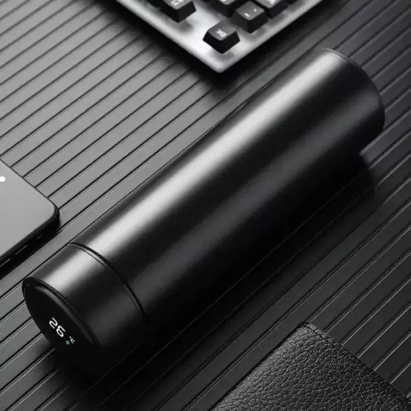 IVY Copo térmico inteligente aço Smart Thermo 350ml para bebidas quentes e frias com indicador de temperatura