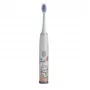 Kiddyz Escova de dentes elétrica sónica T1 para crianças 3-12 anos, recarregável USB, 2 cabeças de escova, branco