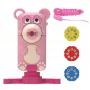 Kiddyz Projetor de desenho 2-em-1 compacto dobrável para crianças com suporte de mesa câmara design urso PR1