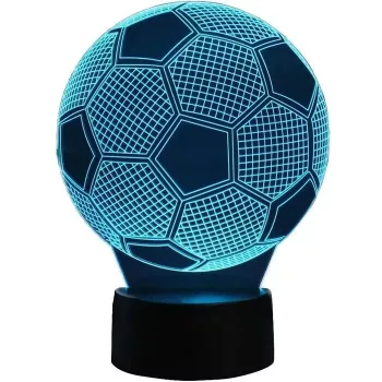 Elight Candeeiro de noite LED 3D ilusão ILU com urso de peluche coração luz quente (10x17cm) alimentado por USB