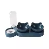 iLike estação de alimentação para gatos e cães 40x22 cm com dispensador automático de água de 500 ml + 2 taças