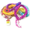 Kiddyz Conjunto de criação de pulseiras de 4400 peças com elásticos, ganchos, clipes e charms, caixa de arrumação organizada, multicolor