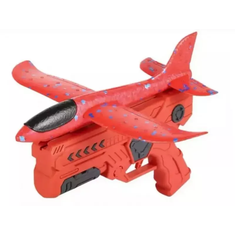 Kiddyz Lançador de avião de esferovite com planador, brinquedo leve e durável