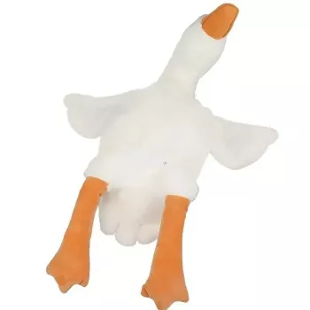 Kiddyz Peluche de ganso 50cm almofada macia em posição plana brinquedo decorativo fofo