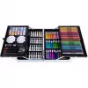 iLike Conjunto de Arte de Papelaria para Crianças 145pcs Kit de Desenho Criativo Estojo Rosa