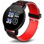 iWear Smart Band 119s Plus Monitor de Atividade Frequência Cardíaca & Monitor de Sono Preto Vermelho