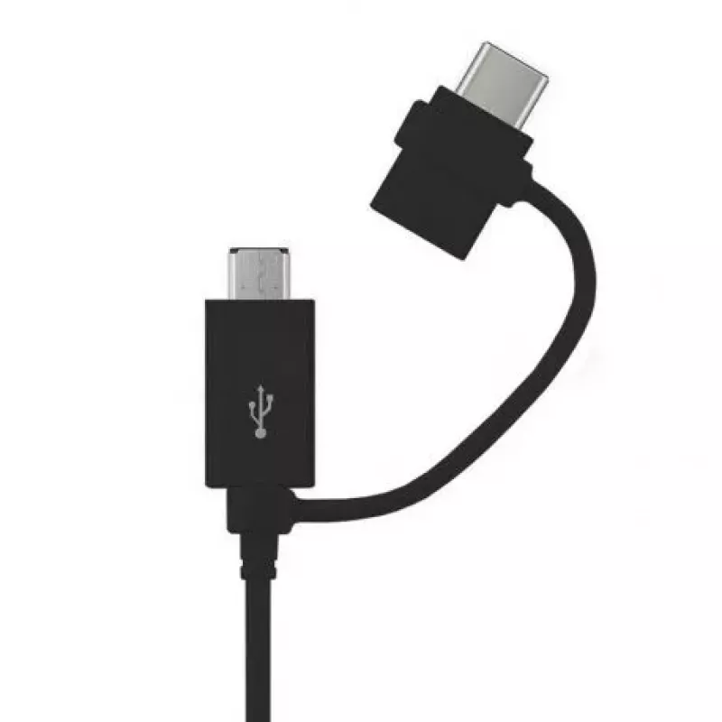 Samsung Cabo de Dados e Carregamento USB 2-em-1 Combo Type-C & Micro USB 1,2m (OEM) Preto